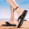 Summer Men Beach Sandals Non-Slip Outdoor Flip-Flops Color Blocking Slippers