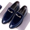 Men Fashion Suede Patent Leather Casual Leather Shoes