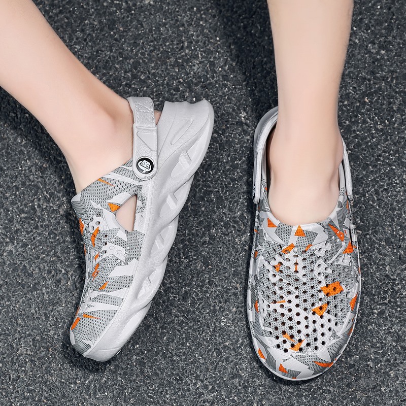 Men Fashion Lightweight Hollow Breathable Color Matching Sandals