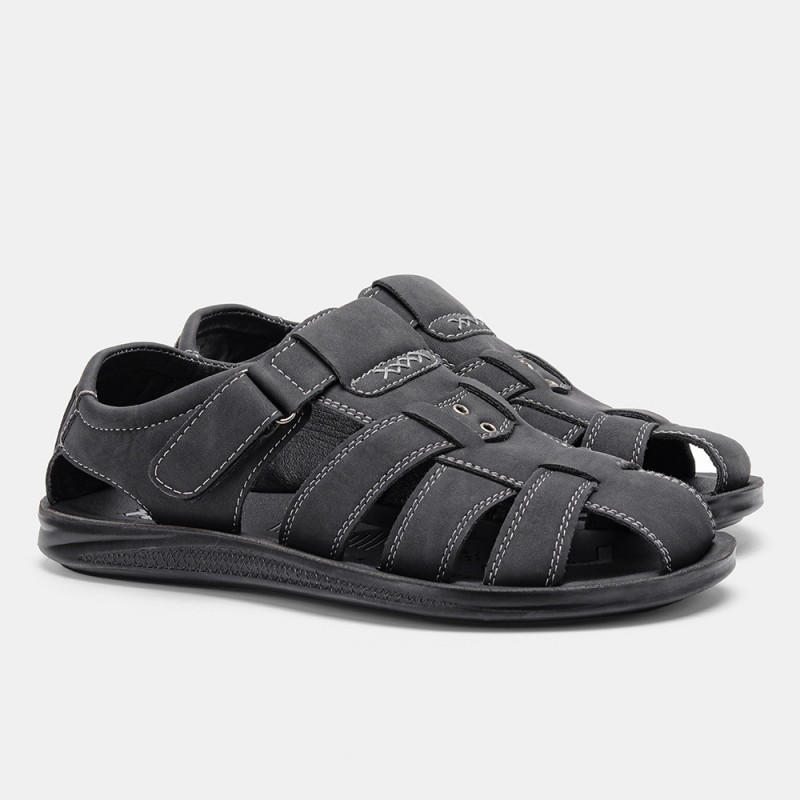 Men Casual Breathable Lightweight Pu Non-Slip Sandals Men Casual Breathable Lightweight Pu Non-Slip Sandals