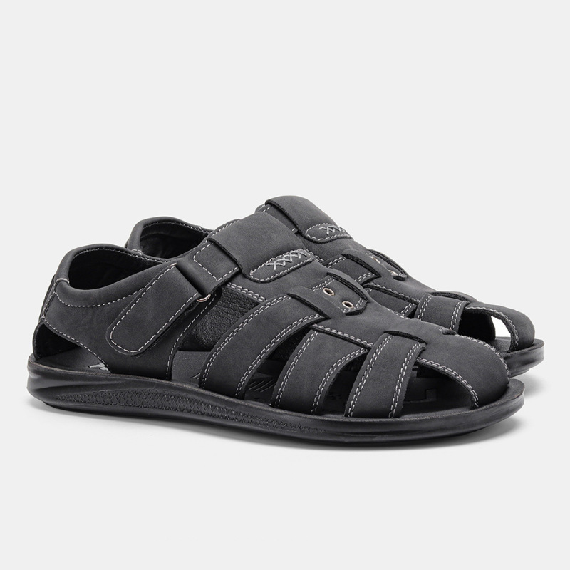 Men Casual Breathable Lightweight Pu Non-Slip Sandals Men Casual Breathable Lightweight Pu Non-Slip Sandals