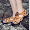 Men Casual Outdoor Large Size Leather Non-Slip Beach Sandals