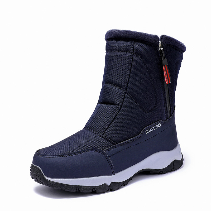 Men Autumn Winter Fashion Casual Solid Color Letter Slip On Zipper Flats Platform Shoes Snow Ankle Boots Men Autumn Winter Fashion Casual Solid Color Letter Slip On Zipper Flats Platform Shoes Snow Ankle Boots