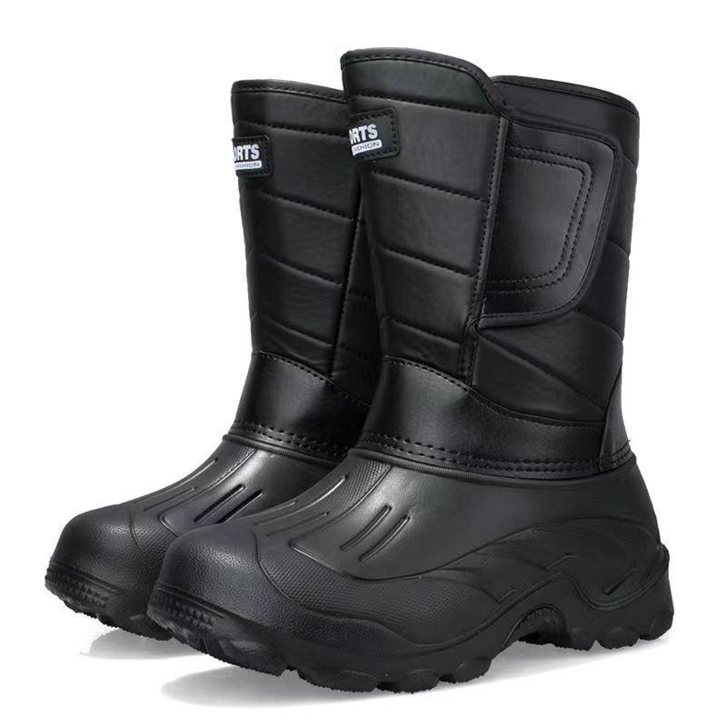 Men Winter Camouflage Round-Toe Thick-Soled Lace-Up Snow Mid-Calf Boots Men Winter Camouflage Round-Toe Thick-Soled Lace-Up Snow Mid-Calf Boots