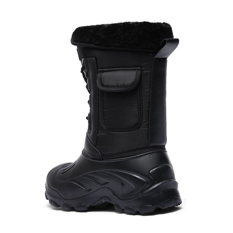 Men Winter Camouflage Round-Toe Thick-Soled Lace-Up Snow Mid-Calf Boots Men Winter Camouflage Round-Toe Thick-Soled Lace-Up Snow Mid-Calf Boots