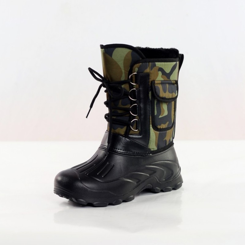 Men Winter Camouflage Round-Toe Thick-Soled Lace-Up Snow Mid-Calf Boots Men Winter Camouflage Round-Toe Thick-Soled Lace-Up Snow Mid-Calf Boots