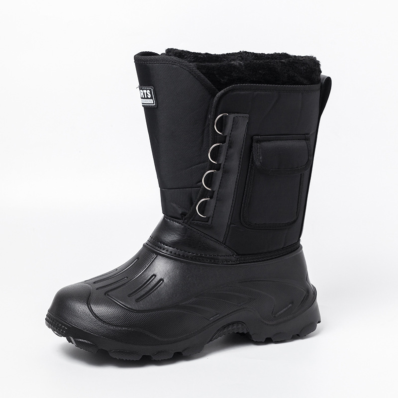 Men Winter Camouflage Round-Toe Thick-Soled Lace-Up Snow Mid-Calf Boots Men Winter Camouflage Round-Toe Thick-Soled Lace-Up Snow Mid-Calf Boots