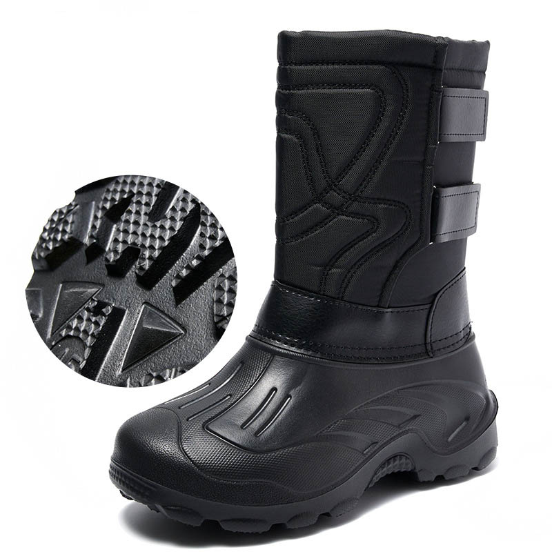 Men Autumn Winter Fashion Casual Solid Color Camouflage Slip On Thick-Soled Snow Mid Calf Boots Men Autumn Winter Fashion Casual Solid Color Camouflage Slip On Thick-Soled Snow Mid Calf Boots