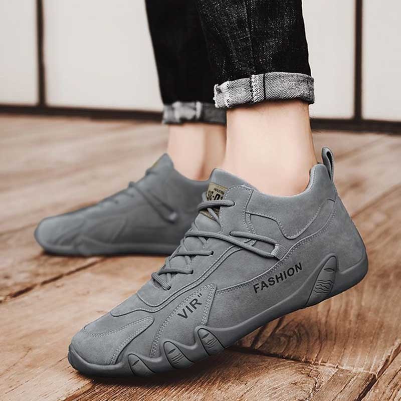 Men Fashion Casual Basic All-Match Letter Lace-Up Thick-Soled Sneakers
