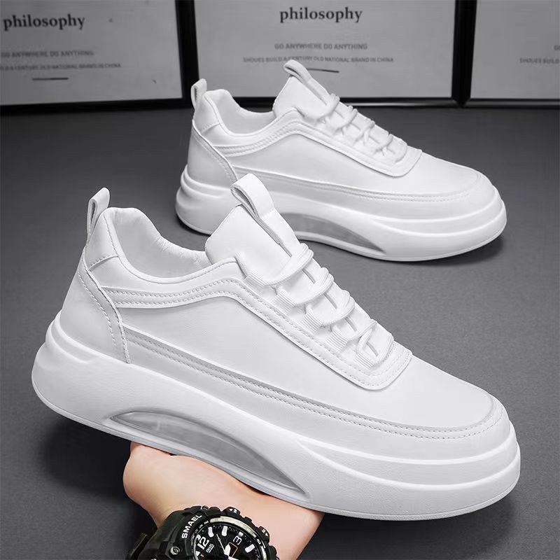 Men Fashion Casual Basic All-Match Lace-Up Thick-Soled Sneakers Men Fashion Casual Basic All-Match Lace-Up Thick-Soled Sneakers