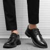 Men Fashion Casual Business British Style Lace-Up Low Heel PU Leather Shoes