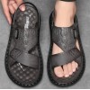 Men Summer Fashion Leisure Vacation Crocodile Flat Sandals