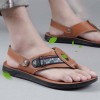 Men Summer Fashion Leisure Vacation Letter Flat Flip Flops Sandals