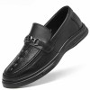 Men Spring Autumn Fashion Casual Slip On Flat Leather Shoes