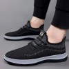 Men Fashion Casual Sports Mesh Lace-Up Thick-Soled Sneakers